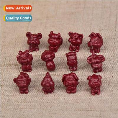 High content purple gold cinnabar Zodiac bracelet necklace D