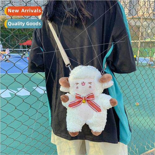 2021 new Korean cute plush sheep bag female fashion soft gir