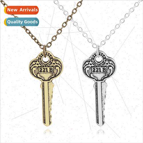 Men Key Vintage Necklace Sweater Chain Accessories Europe Mo