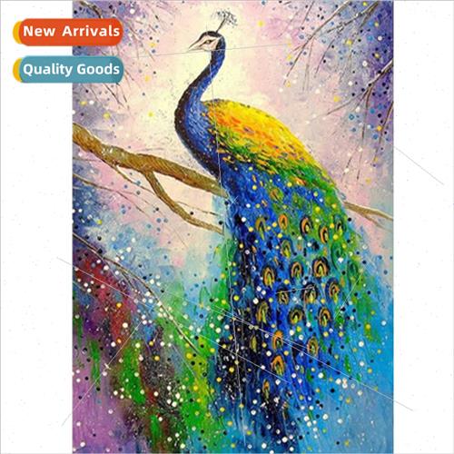 Diamond painting peacock full round diamonds paste diamond p