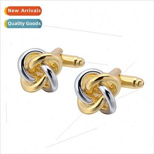 silver two tone Cufflinks cufflinks gold twist Ebony Classic
