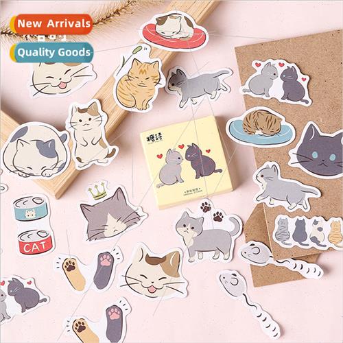 Boxed stickers Jerk cat diary stickers stickers handbook alb
