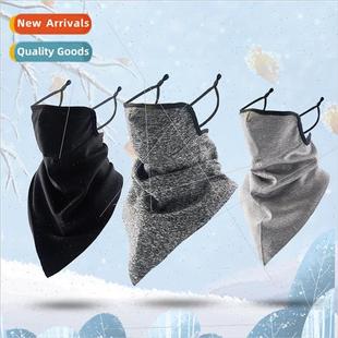 Winter cycling mask cold neck triangle scarf warm neck padde