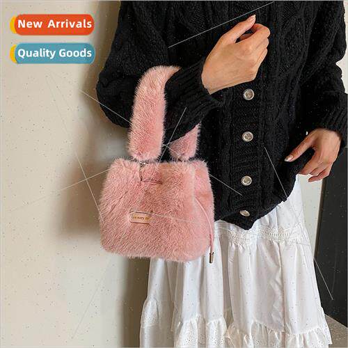 Autumn winter niche plush bag female 2023 fall winter new ch