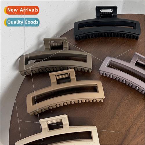 French lazy grasp clip retro matte lengthened shark clip ins