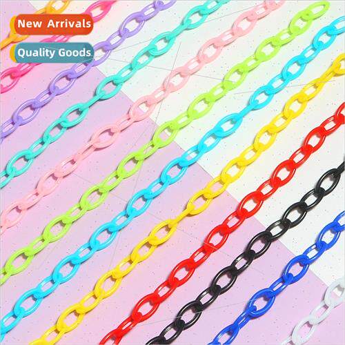 Candy color acrylic chain jewelry materials diy handmade cre