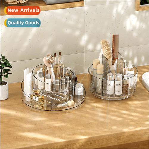 Cosmetic organizer desktop rotating storage tube home dresse