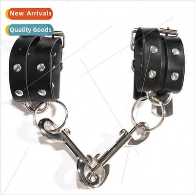 New PU Leather Handcuffs Binding Bondage Adult Bracelet