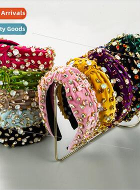 Hair bands Europe velvet cloth fabric knotting hair bands pe