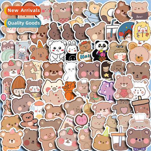90 handbook stickers ins wind small fresh cartoon cute girl