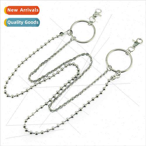 2019 Europe men retro punk waist chain pants chain multi-lay