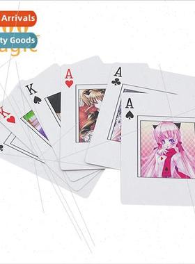 Cartoon beauty temptation deck cards close-up magic props go