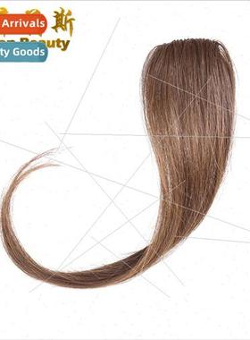 Real hair wig 30cm center parted bangs hair extension piece