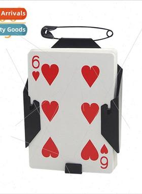 Empty hand out card clip (not including playing cards) magic