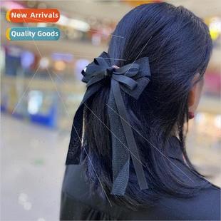 Black girl hair clip head flower new hair accessories Korean