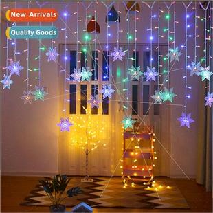 ghts Curtain Outdoor WaterproDecoration LED Ice Snowflake