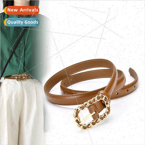 Belt Women Cowhide Thin Waistband Small West Decorative Swea