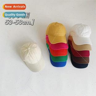 duck tongue cap Small washed circumference female solid head