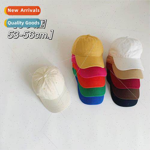 Small head circumference duck tongue cap female washed solid