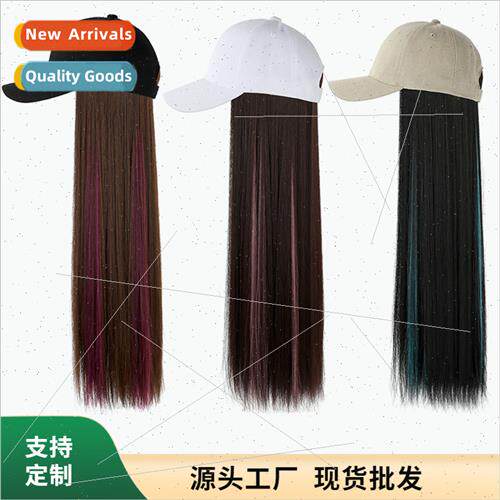 One Piece Wig Cap Colorful Pick Dye Long Fashion Natural Rea
