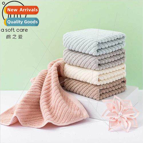 32 strands square towel cotton plain hand towel simple twill