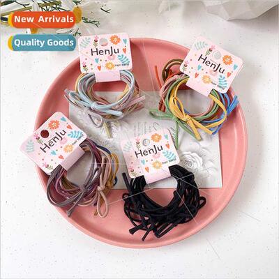 ins cute basic  6 pack hair tie hair band high elasticy simp