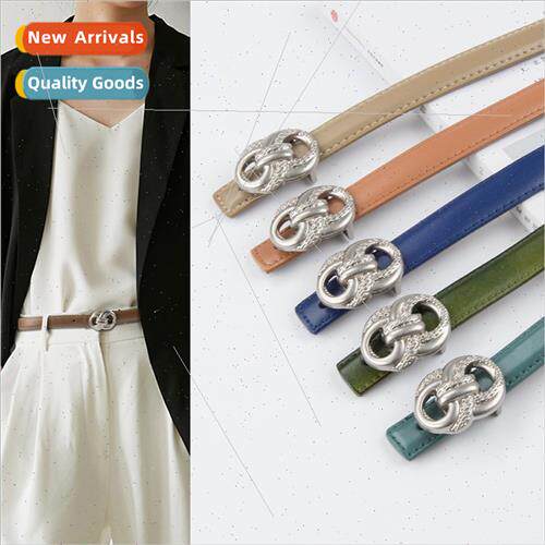 new leather ladies thin belt cowhide ladies sweater skirt ca