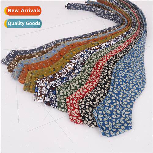 Polyester Cotton Bow Tie Hand Tied Gourd Bow Tie Men Cotton