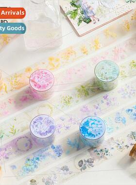 sten to secret flowers matte PET tape vintage floral handboo