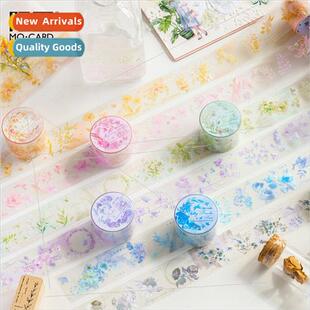 sten to secret flowers matte PET tape vintage floral handboo