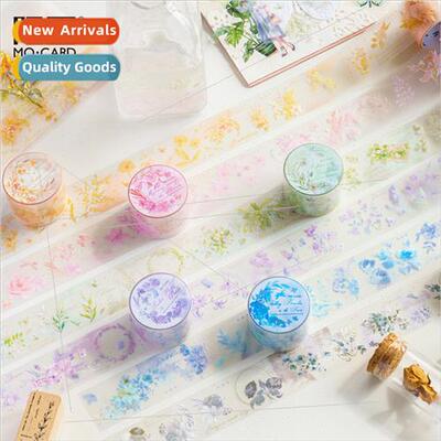 sten to secret flowers matte PET tape vintage floral handboo