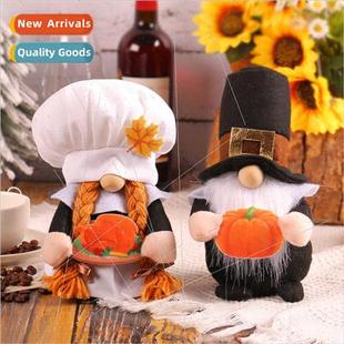 doll Thanksgiving hpumpkin faceless hat 2023 chef Fall