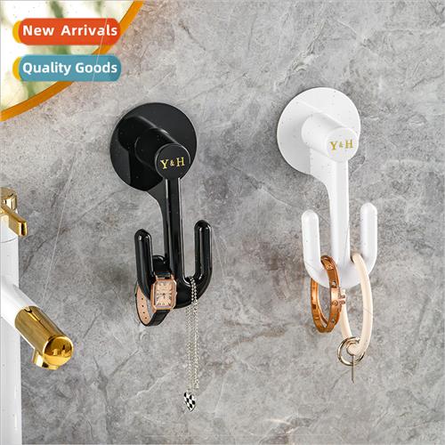 Hooks ring earrings necklace slippers rack free holes behind