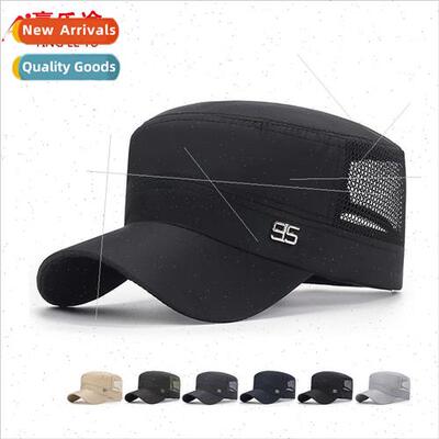 Flat top hat spring summer hat men milary cap quick-drying m