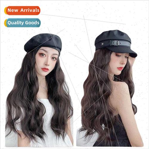 Hat wig all-in-one female four seasons wig hat wig simulatio