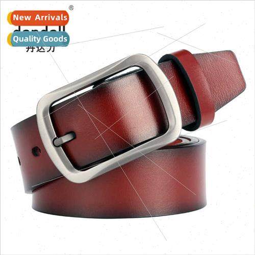 men belt Retro Japan word buckle leisure belt antique pin bu