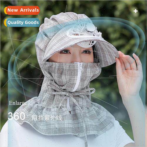 Tea picking cap female Spring Summer new face shield sun hat