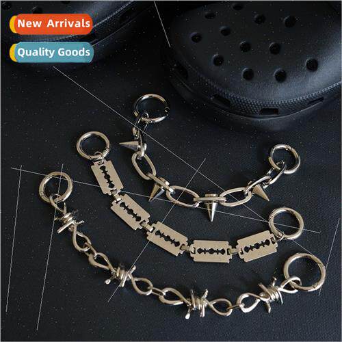 Sneaker accessories punk female dark wind hole shoes buckle