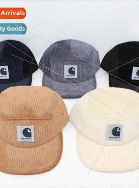 Autumn winter corduroy fivePCS cap soft top flat brim cap me