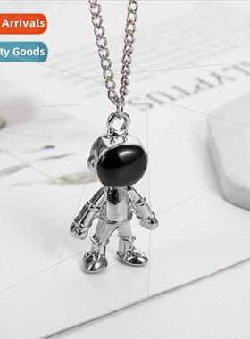 New Spaceman Necklace Exquise Astronaut Pendant Hip Hop Cute