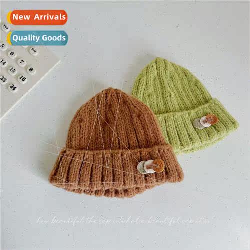 Alphabet children wool cap autumn  Korean  lovely windproear