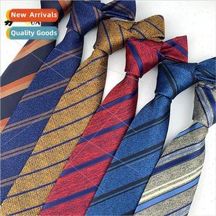 woven striped tie wear mal men color silk polyester hand 8cm