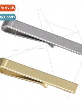 New high-grade gold silver business tie clip men stainless s