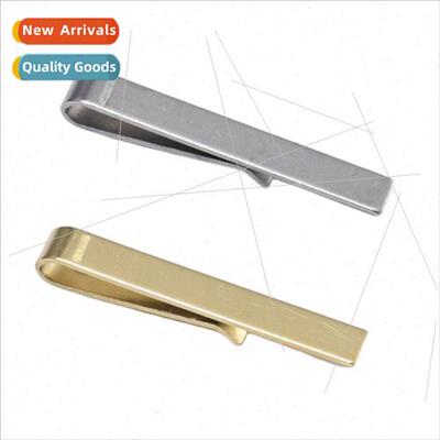 New high-grade gold silver business tie clip men stainless s