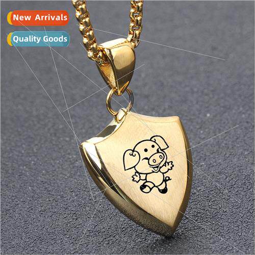 Minimalist triangle cartoon zodiac wind hundred shield gold