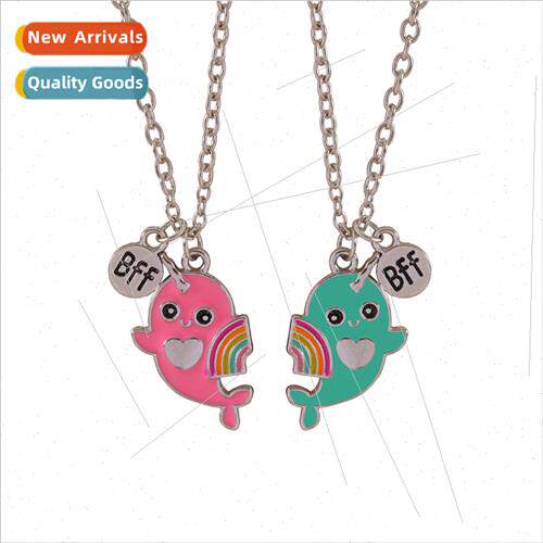 BEST FRIENDS Necklace Dolphin BFF Kids Friendship Pendant