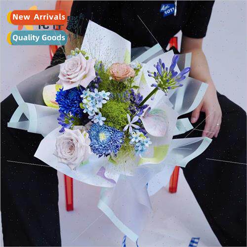 Colorful rolls wider bglass flower wrapping paper waterproof