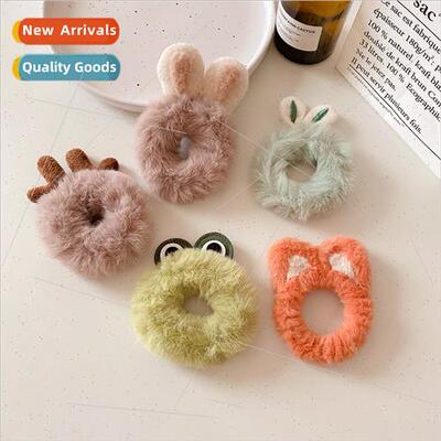 new cute plush antler leather band pill hair circle Korea in