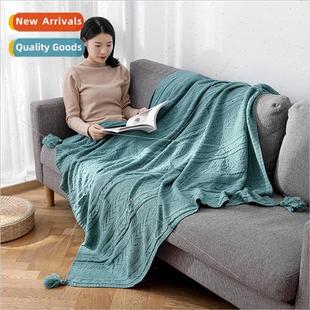 cover blanket office ins tassel sofa nap knted twist