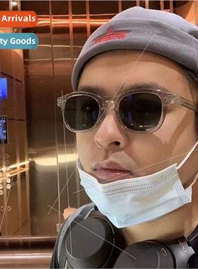 2024 Europe small frame sunglasses female retro transparent